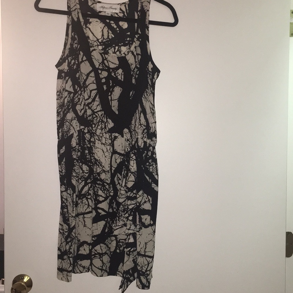 Printed silk dress